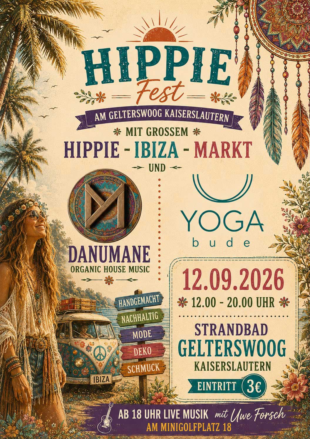 Hippie-Fest am Gelterswoog 12.09.2026 Hippie-Fest am Gelterswoog 12.09.2026